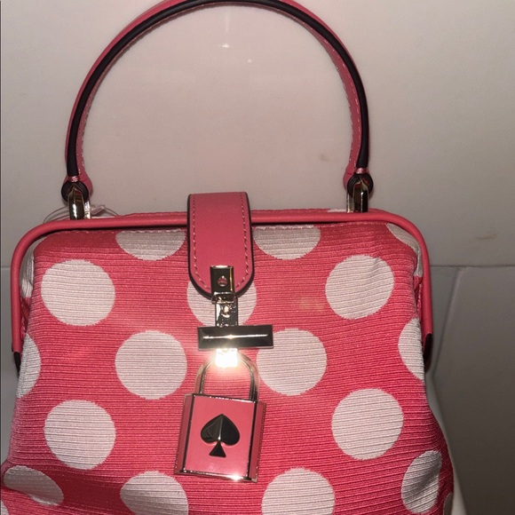Kate Spade Pink Mini Bag with White Dots - Picture 6 of 10